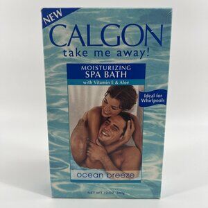 Vtg 80s Calgon Ultra-Moisturizing Spa Bath Ocean Breeze 12 Oz Box Whirlpools NEW